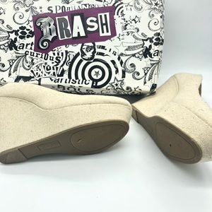 Brash wedge heels